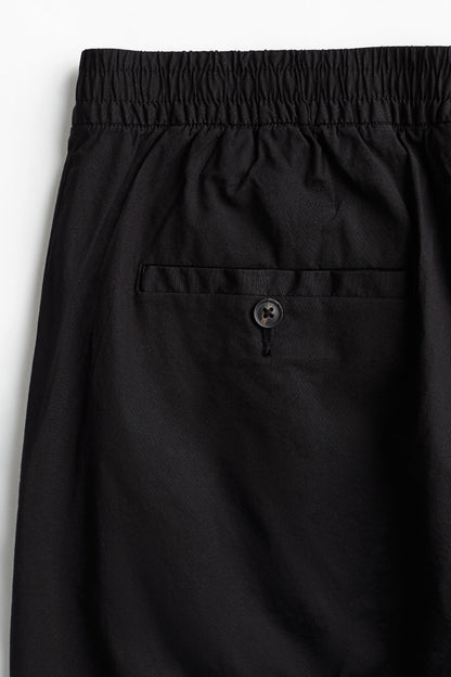 Pantalon Chino Noir Homme avec Cordons