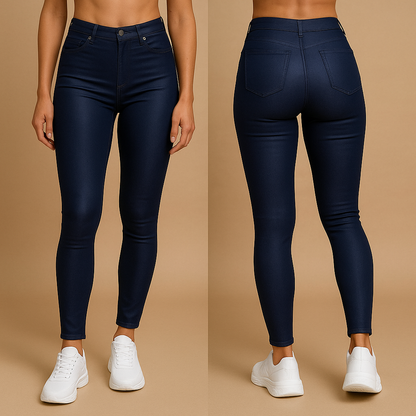 Pantalon Cuir Noir Féminin Slim Fit