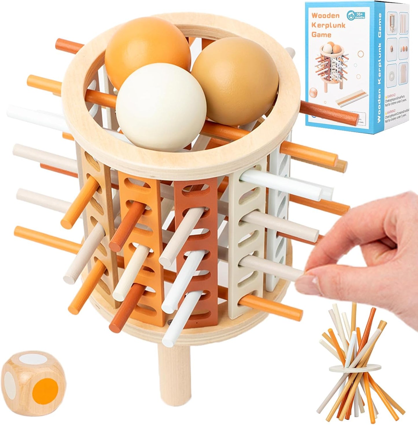 Jeu de Dexterity Bois pour Enfants avec Accessoires - PanierRoyale