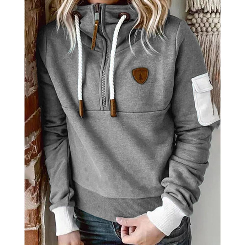 Sweat à capuche femme doux et décontracté - Maille molletonnée confortable