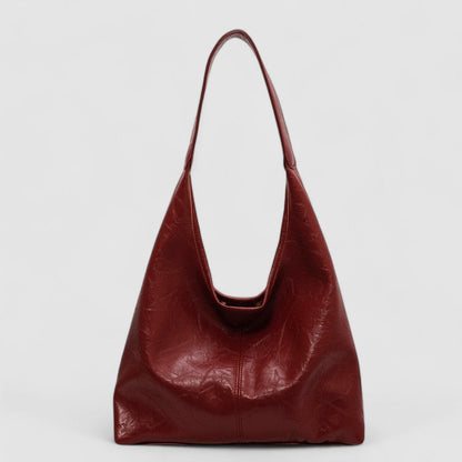 Sac à Main Grand Modèle en Cuir Végétal avec Pochette Intérieure