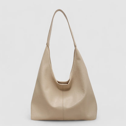 Sac à Main Grand Modèle en Cuir Végétal avec Pochette Intérieure