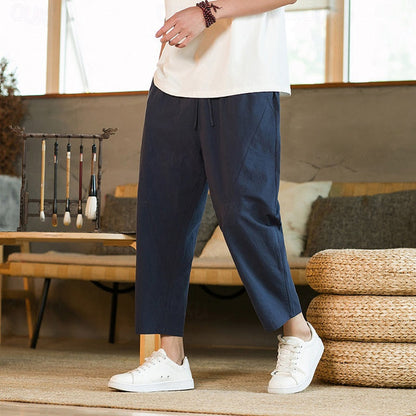 Pantalon Jeans Décontracté avec Ceinture Élastique