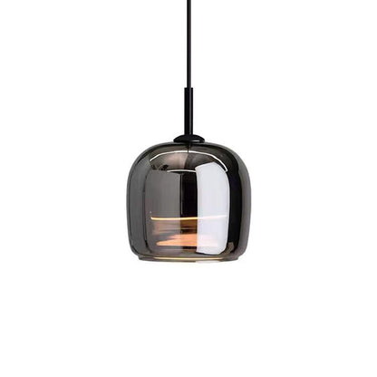 Lampe Suspendue Verre Fumé Moderne pour Salon et Salle à Manger