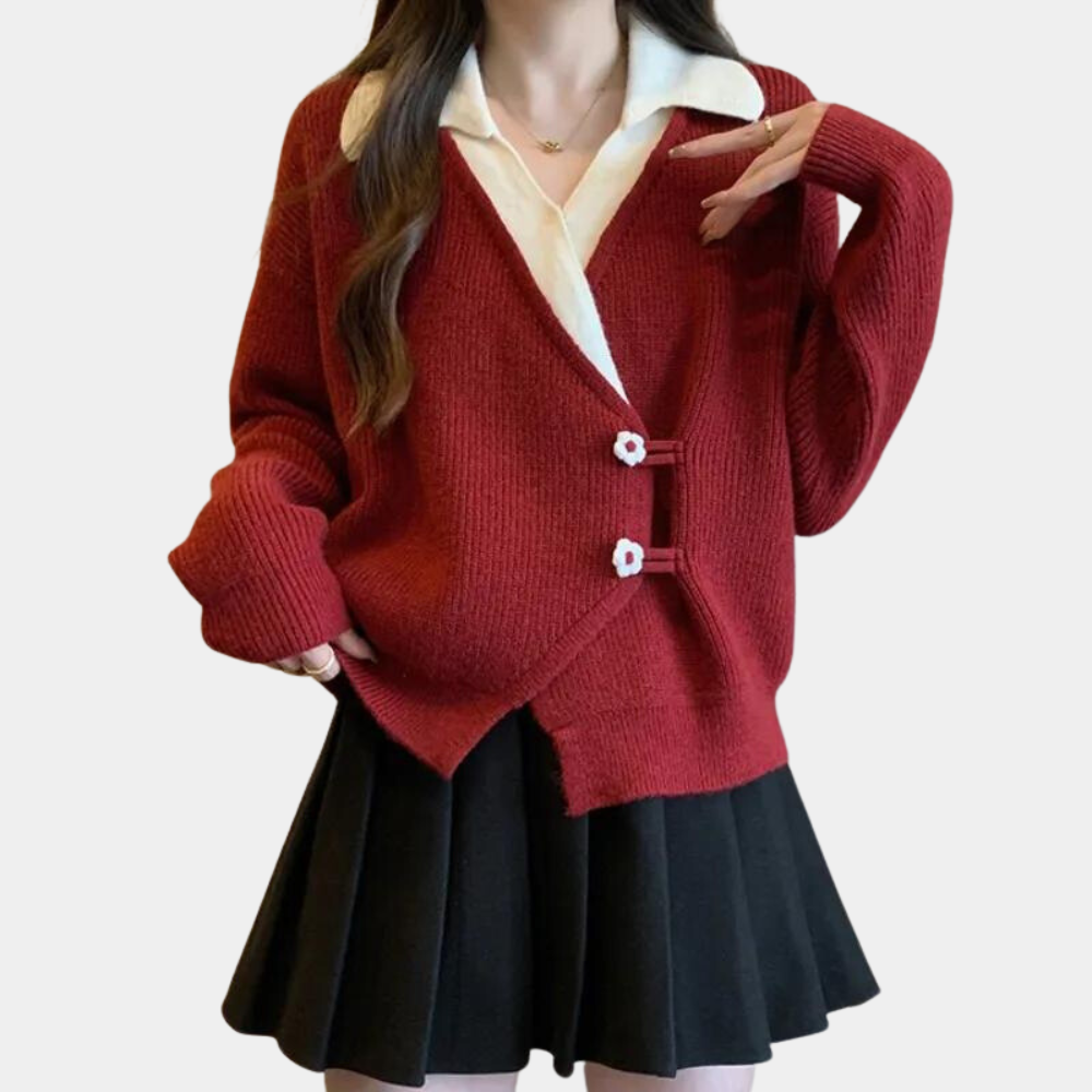 Cardigan Femme Tricoté Chic et Élégant - PanierRoyale
