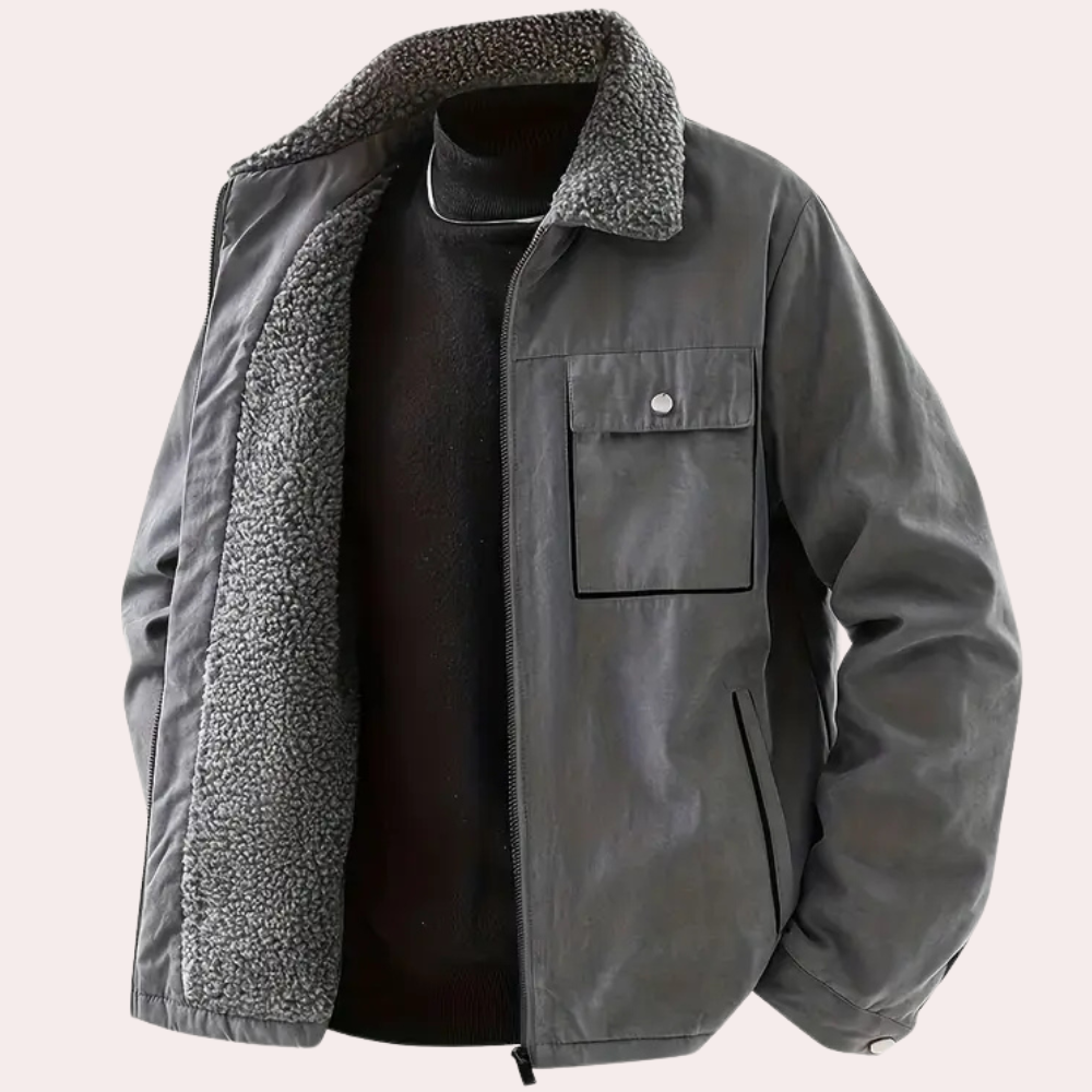 Veste Hiver Homme Doublure Polaire Chaude et Élégante