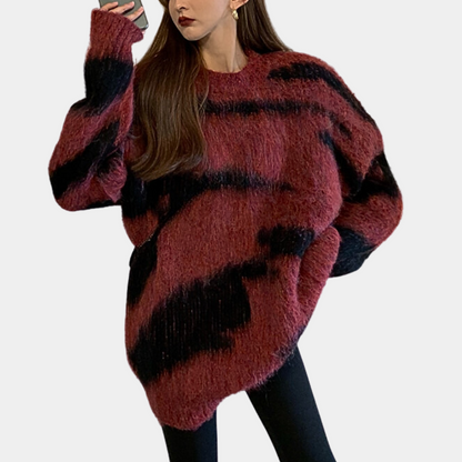 Pull Femme Élégant Taille Large Modèle Chic