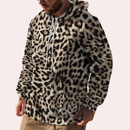 Pull Homme Imprimé Léopard Chic et Élégant