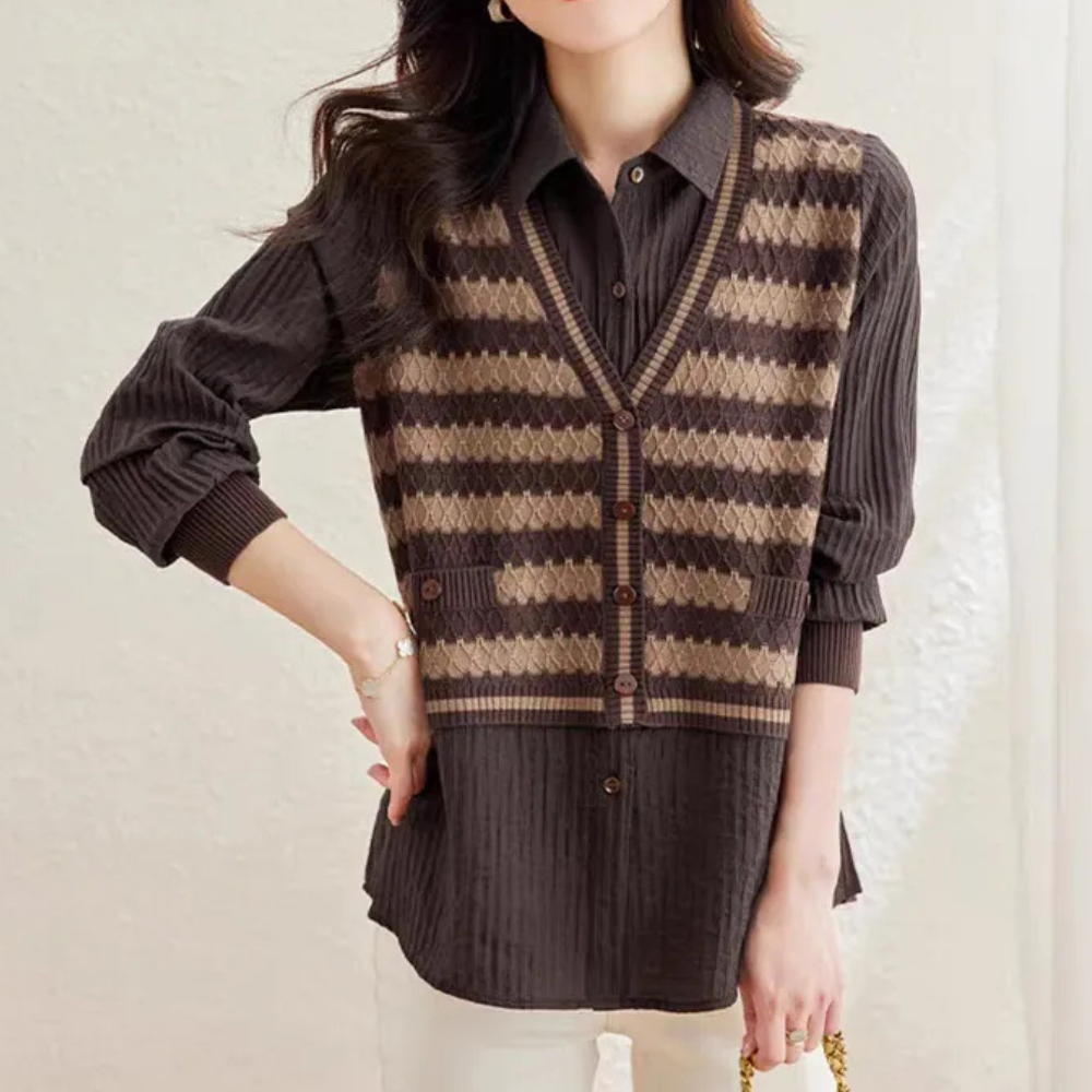 BIA - Pull Cardigan Confortable et Chaleureux pour Femmes