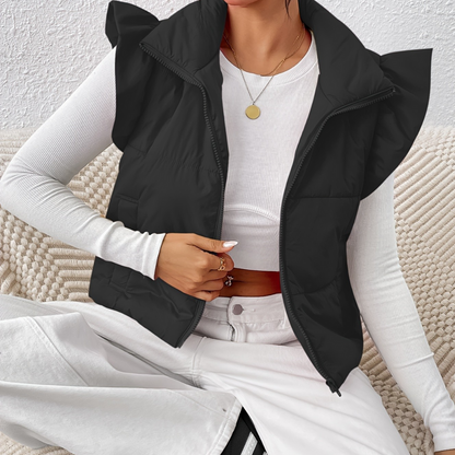Gilet Femme Court et Élégant Matelassé Hiver