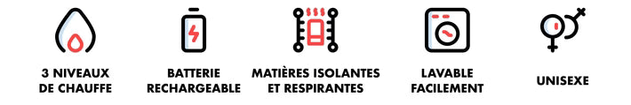 Gilet Chauffant Matelassé sans Manches Unisexe - vue 11