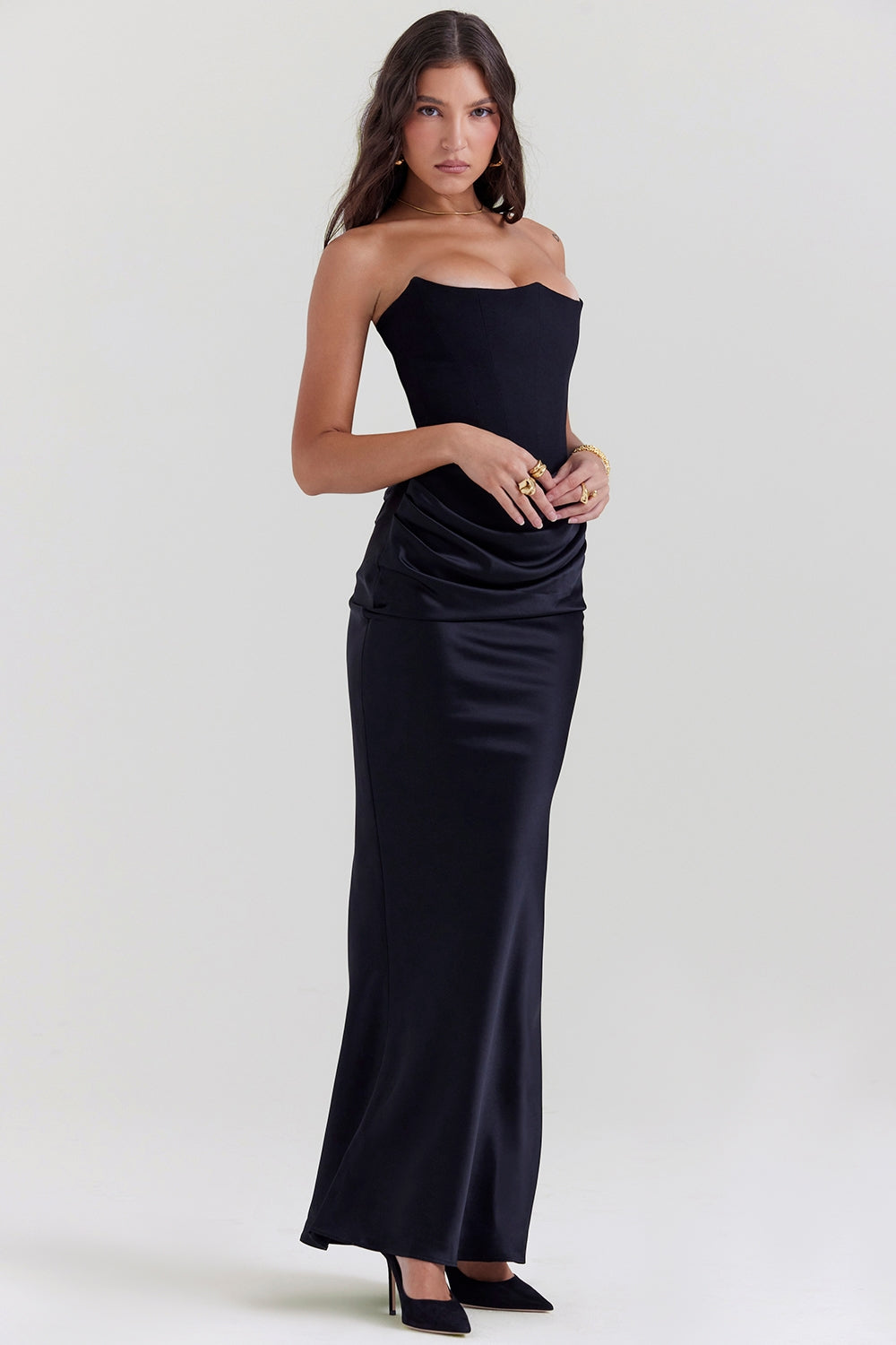 Robe de Mariage sans Bretelles pour Femme Grande Taille