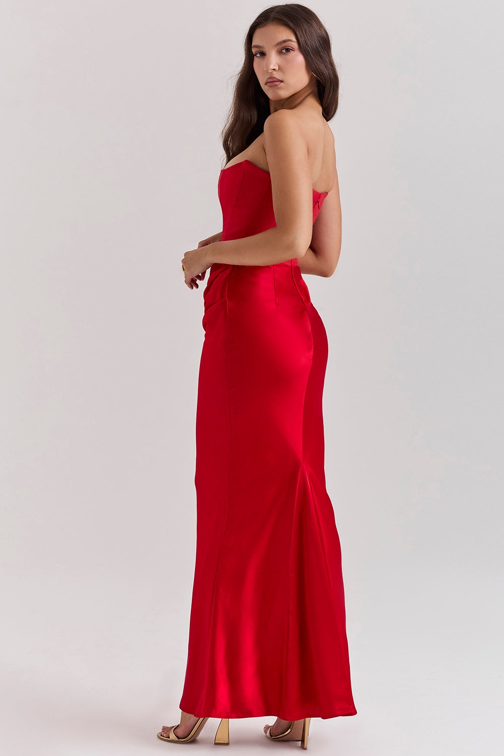 Robe de Mariage sans Bretelles pour Femme Grande Taille