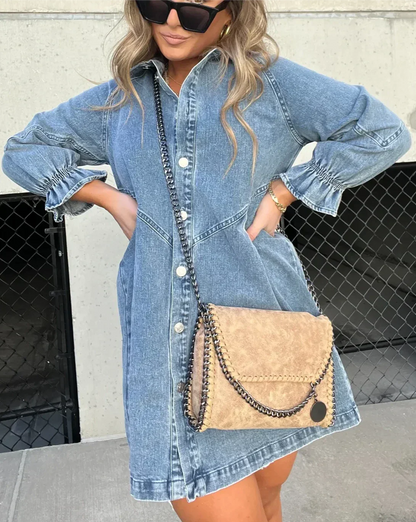 Robe Décontractée Femme Col V Manches Courtes