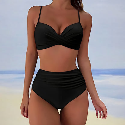 Maillot de Bain Femme Design - Bikini Équipé de Bretelles Régulables