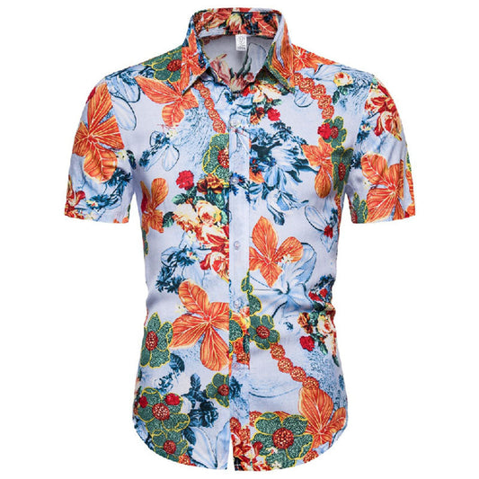 Chemise décontraxe imprimée homme été - BerlinGlamour
