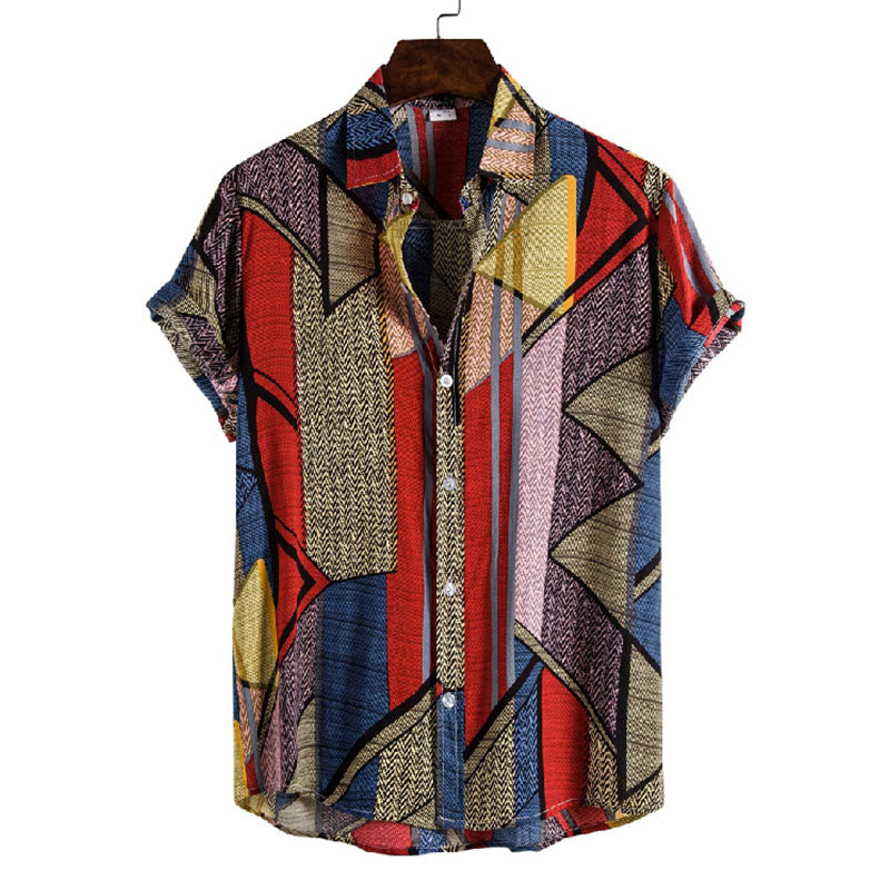Chemise Homme Manche Courte Vintage Décontractée - BerlinGlamour