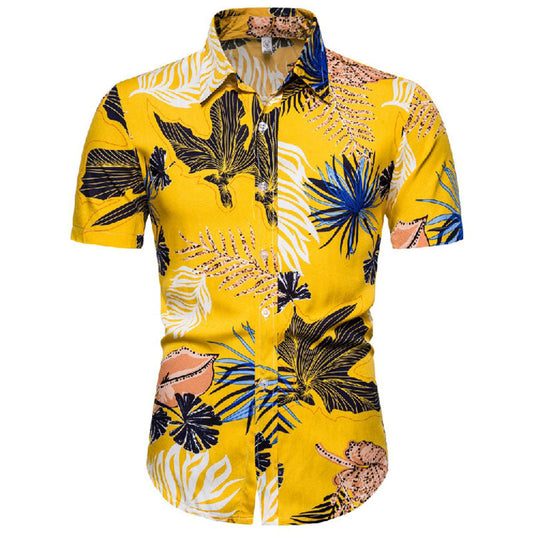 Chemise Homme Coton Lin Été Décontracté - BerlinGlamour