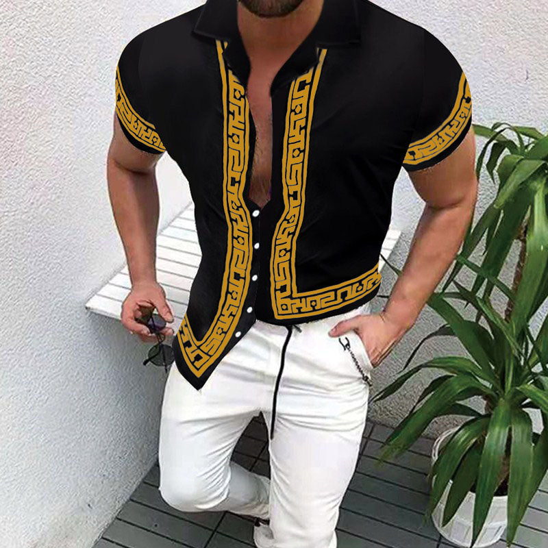 Chemise Homme Hawaïenne à Fleurs Colorées