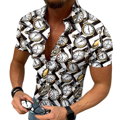 Chemise Homme Décontractée Imprimée Ethnic Chaud pour Loisirs - BerlinGlamour