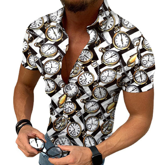 Chemise Homme Décontractée Imprimée Ethnic Chaud pour Loisirs - BerlinGlamour