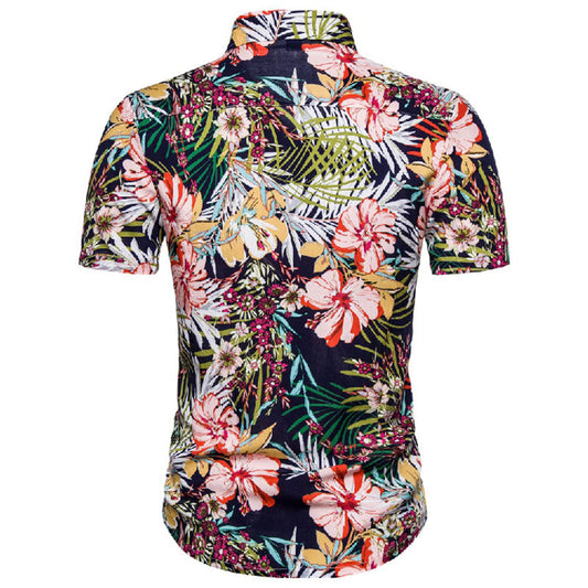 Chemise Homme Manche Courte Marine - BerlinGlamour