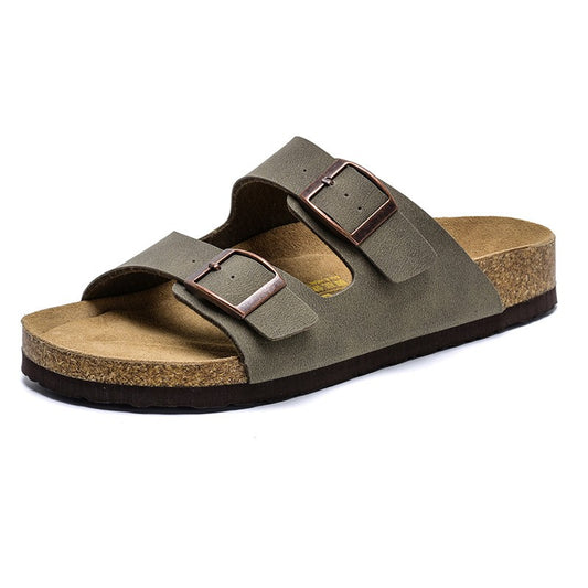Doucevia™ – Sandales Plates Femme Chic et Confortables à Double Boucle