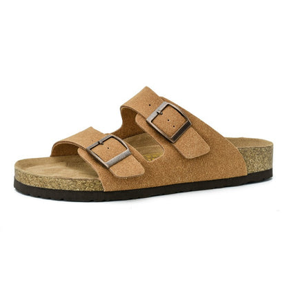 Doucevia™ – Sandales Plates Femme Chic et Confortables à Double Boucle