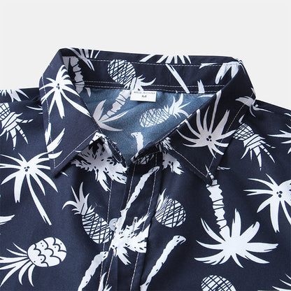 Chemise Homme Manche Courte Marine à Imprimer
