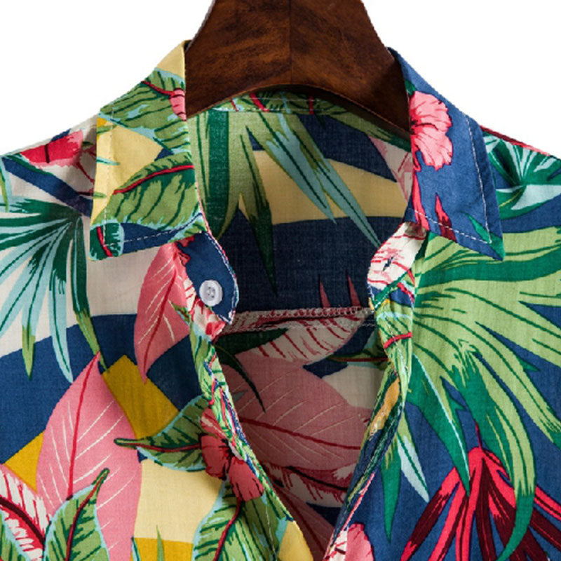 Chemise Homme Décontractée Imprimée Pour Vacances