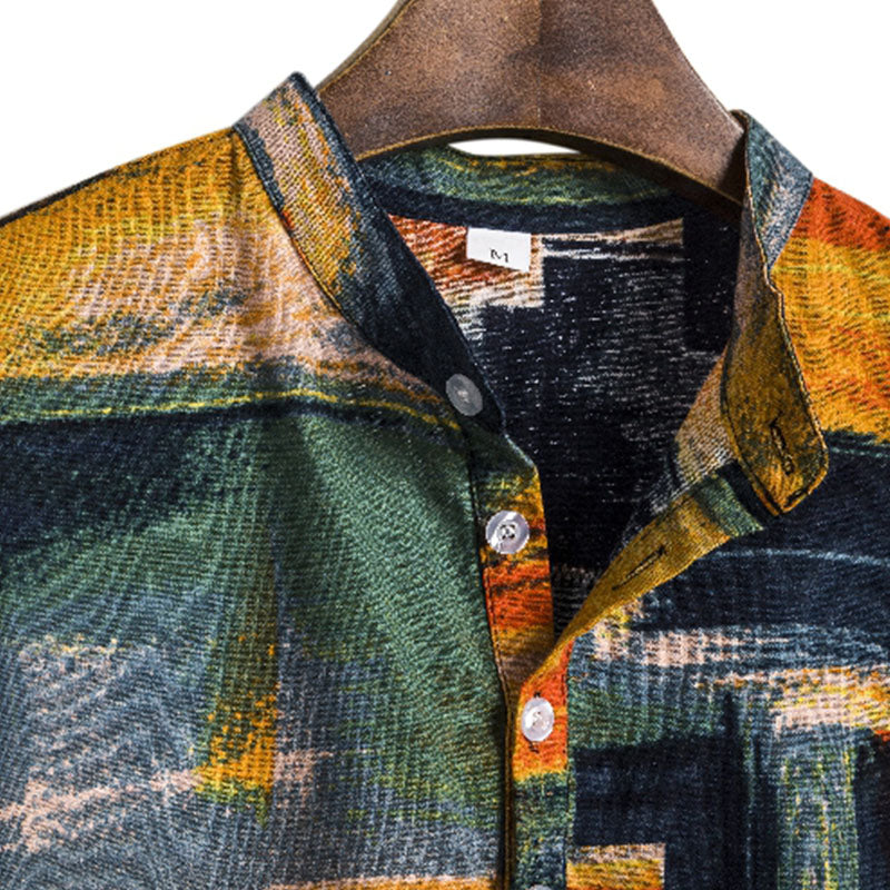 Chemise Décontractée Imprimée pour Homme