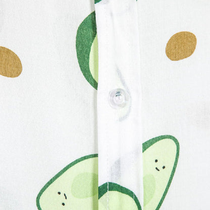 Chemise Homme Décontractée Coton Avocat Imprimé