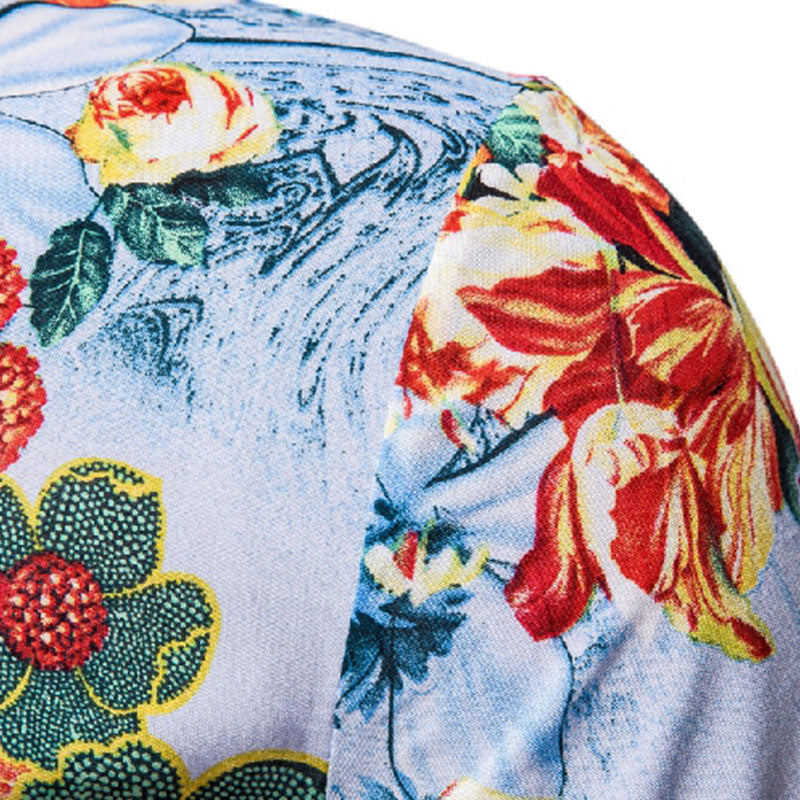 Chemise décontraxe imprimée homme été
