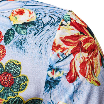 Chemise décontraxe imprimée homme été