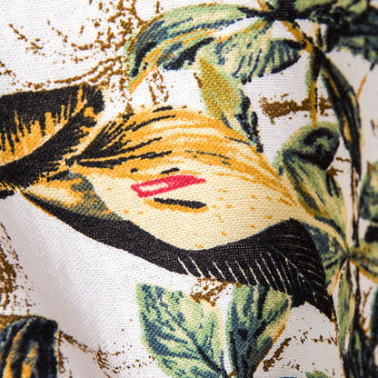 Chemise Homme Courte Manche Imprimé Vintage
