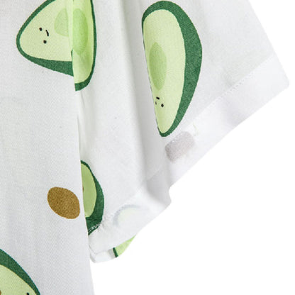 Chemise Homme Décontractée Coton Avocat Imprimé