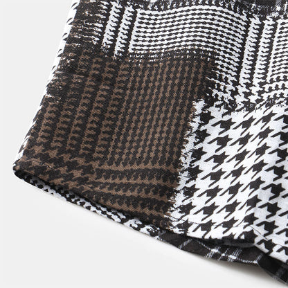 Chemise Homme Manche Courte Imprimée Géométrique