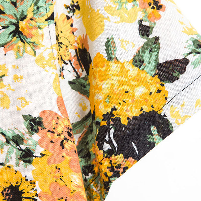 Chemise Homme Hawaïenne Fleurs Colorées pour Plage