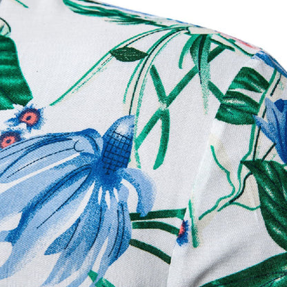 Chemise Homme Décontractée en Lin et Coton pour Été