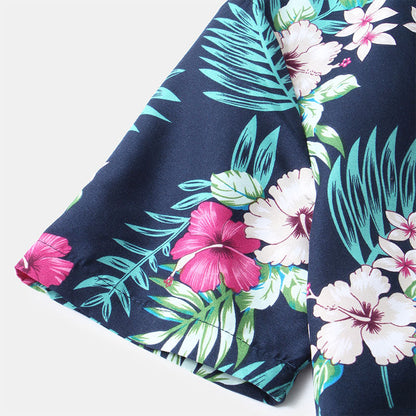 Chemise Homme Manche Courte à Imprimé Floral