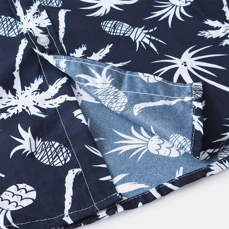 Chemise Homme Manche Courte Marine à Imprimer