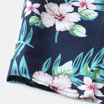 Chemise Homme Manche Courte à Imprimé Floral
