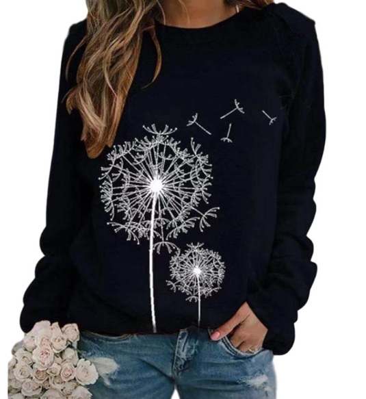 Sweat Femme Décontracté à Imprimé Floral