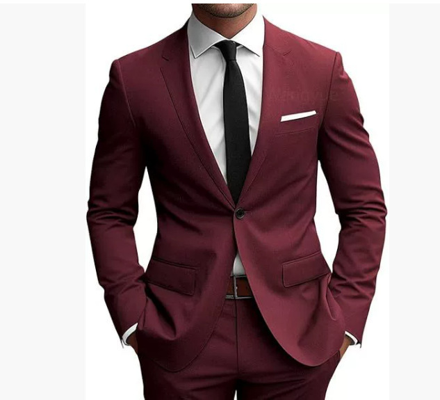 Costume Homme Slim Fit Élégant pour Printemps