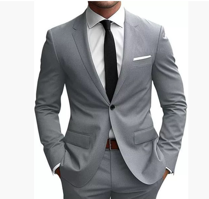 Costume Homme Slim Fit Élégant pour Printemps