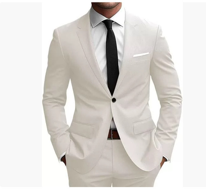 Costume Homme Slim Fit Élégant pour Printemps