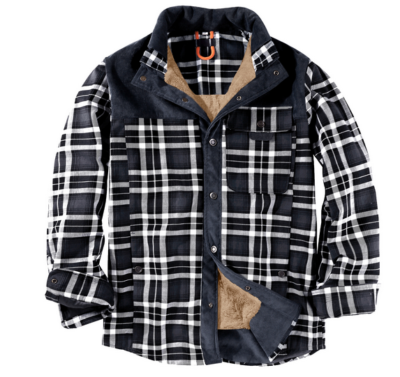Veste Flanelle Homme Élégante et Chaude