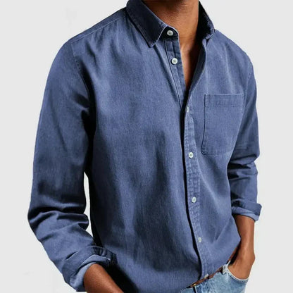 Chemise Coton Classique à Manches Longues