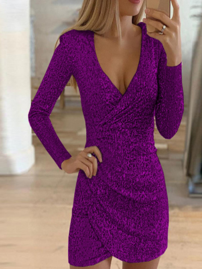Robe de Soirée Pailletée Féminine