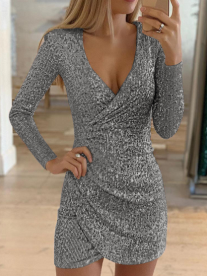 Robe de Soirée Pailletée Féminine